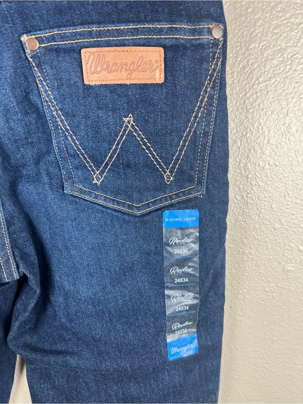 NWT Wrangler Riding Jean Rodeo Bootcut High Rise 24x34 - Picture 5 of 6